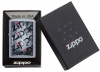 Зажигалка ZIPPO Diamond с покрытием Street Chrome™, латунь/сталь, серебристая, матовая, 36x12x56 мм