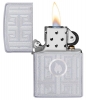 Зажигалка ZIPPO Labyrinth с покрытием Satin Chrome, латунь/сталь, серебристая, матовая, 36x12x56 мм