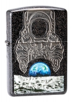 Зажигалка ZIPPO Armor™ с покрытием Galaxy Stardust, латунь/сталь, чёрная, глянцевая, 36x12x56 мм