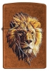 Зажигалка ZIPPO Polygonal Lion с покрытием Toffee™, латунь/сталь, медная, матовая, 36x12x56 мм