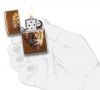 Зажигалка ZIPPO Polygonal Lion с покрытием Toffee™, латунь/сталь, медная, матовая, 36x12x56 мм