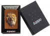 Зажигалка ZIPPO Polygonal Lion с покрытием Toffee™, латунь/сталь, медная, матовая, 36x12x56 мм