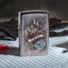 Зажигалка ZIPPO Vintage Tattoo с покрытием Street Chrome™, латунь/сталь, серебристая, 36x12x56 мм