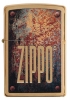 Зажигалка ZIPPO Rusty Plate с покрытием Brushed Brass, латунь/сталь, золотистая, 36x12x56 мм