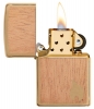 Зажигалка ZIPPO WOODCHUCK с покрытием Brushed Brass, латунь/сталь/, золотистая, матовая, 36x12x56 мм