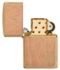 Зажигалка ZIPPO WOODCHUCK с покрытием Brushed Brass, латунь/сталь/, золотистая, матовая, 36x12x56 мм