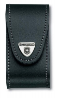 Чехол на ремень VICTORINOX для ножей 91 мм толщиной 5-8 уровней, с клипсой, кожаный, чёрный