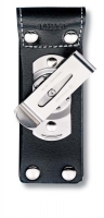 Чехол на ремень VICTORINOX для ножей 111 мм толщиной 3 уровня, с поворотной клипсой, кожаный, чёрный