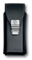 Чехол на ремень VICTORINOX для мультитулов SwissTool Plus, на пружинной защёлке, кожаный, чёрный