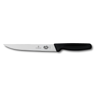 Нож для разделки мяса VICTORINOX, узкое лезвие 18 см., чёрный