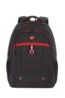 Рюкзак WENGER, 15", черный/красный, полиэстер, 900D,  34х18x47 см, 29 л