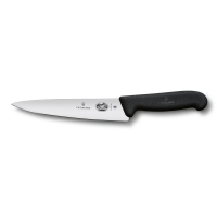 Нож разделочный VICTORINOX Fibrox, 19 см, чёрный