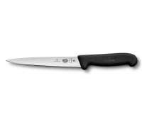 Нож филейный VICTORINOX Fibrox, гибкое лезвие 18 см., чёрный
