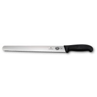Нож для шпигования VICTORINOX Fibrox, с волнистым лезвием 30 см., чёрный