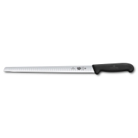 Нож для лосося VICTORINOX Fibrox, гибкое лезвие 30 см., чёрный