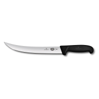 Жиловочный нож с изогнутым лезвием VICTORINOX Fibrox, лезвие 25 см., чёрный