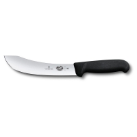 Жиловочный нож с изогнутым лезвием VICTORINOX Fibrox, лезвие 18 см., чёрный