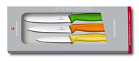 Набор из 3 ножей VICTORINOX Swiss Classic: 2 ножа для овощей 8 и 10 см, столовый нож 11 см