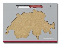 Набор VICTORINOX Swiss Map: нож для сыра и колбасы Swiss Classic 11 см + разделочная доска Epicurean