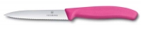 Нож для овощей VICTORINOX SwissClassic, лезвие 10 см с серрейторной заточкой, розовый