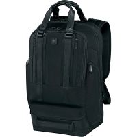 Рюкзак VICTORINOX Lexicon Professional Bellevue 17', чёрный, нейлон/кожа, 32x20x47 см, 30 л