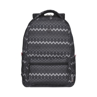 Рюкзак школьный WENGER 16'', серый с рисунком, полиэстер, 36x25x45 см., 22 л.