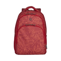 Рюкзак школьный WENGER 16'', красный с рисунком, полиэстер, 34x26x47 см., 28 л.