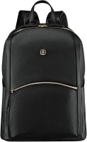 Женский городской рюкзак WENGER LeaMarie, чёрный, полиэстер/ПВХ, 31 x 16 x 41 см, 18 л.