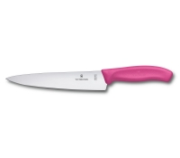 Нож разделочный VICTORINOX SwissClassic, лезвие 19 см., розовый, в картонном блистере