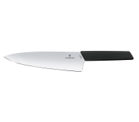 Нож для разделки VICTORINOX Swiss Modern Synthetic Handle, широкое лезвие 20 см., чёрный, в картонном блистере