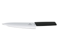 Нож для разделки VICTORINOX Swiss Modern Synthetic Handle, лезвие 22 см., чёрный, в картонном блистере