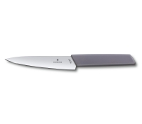 Нож для разделки VICTORINOX Swiss Modern Synthetic Handle, лезвие 15 см., лавандово-лиловый, в картонном блистере