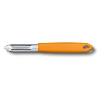 Универсальный нож для чистки овощей VICTORINOX, двустороннее лезвие, оранжевый
