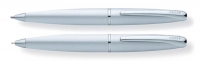 Набор Cross ATX: шариковая ручка и механический карандаш 0.7мм. Цвет - матовый хромовый