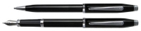 Набор Cross Century II: шариковая ручка и перьевая ручка. Цвет - черный.