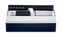Набор Cross Avitar: шариковая ручка и механический карандаш 0.7мм. Цвет - черный/серебристый