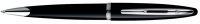 Шариковая ручка Waterman Carene Black Sea ST. Детали дизайна: посеребрение.