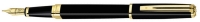 Перьевая ручка Waterman Exception Slim Black GT. Перо - золото 18К, детали дизайна: позолота 23К