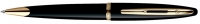 Шариковая ручка Waterman Carene Black Sea GT. Детали дизайна: позолота.