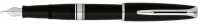 Перьевая ручка Waterman Charlestone Ebony Black  CT. Перо - золото 18К, детали дизайна: позолота 23К