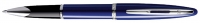 Роллерная ручка Waterman Carene Vivid Blue Lacquer ST, детали дизайна: зеркальный хром