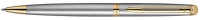 Шариковая ручка Waterman Hemisphere Essential Stainless Steel GT. Детали дизайна - позолота 23К