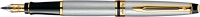 Перьевая ручка Waterman Expert Steal GT. Перо - нержавеющая сталь, детали дизайна: позолота 23К.
