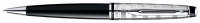 Шариковая ручка Waterman Expert Deluxe Black CT. Корпус - лак, детали дизайна - палладиевое покрытие