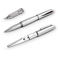 Мульти функциональная ручка Mininch Xcissor Pen, полная комплектация, цвет серебристый