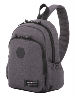 Рюкзак на одно плечо SwissGear 13'', cерый, ткань Grey Heather/полиэстер 600D PU, 25х14х35 см, 12 л.